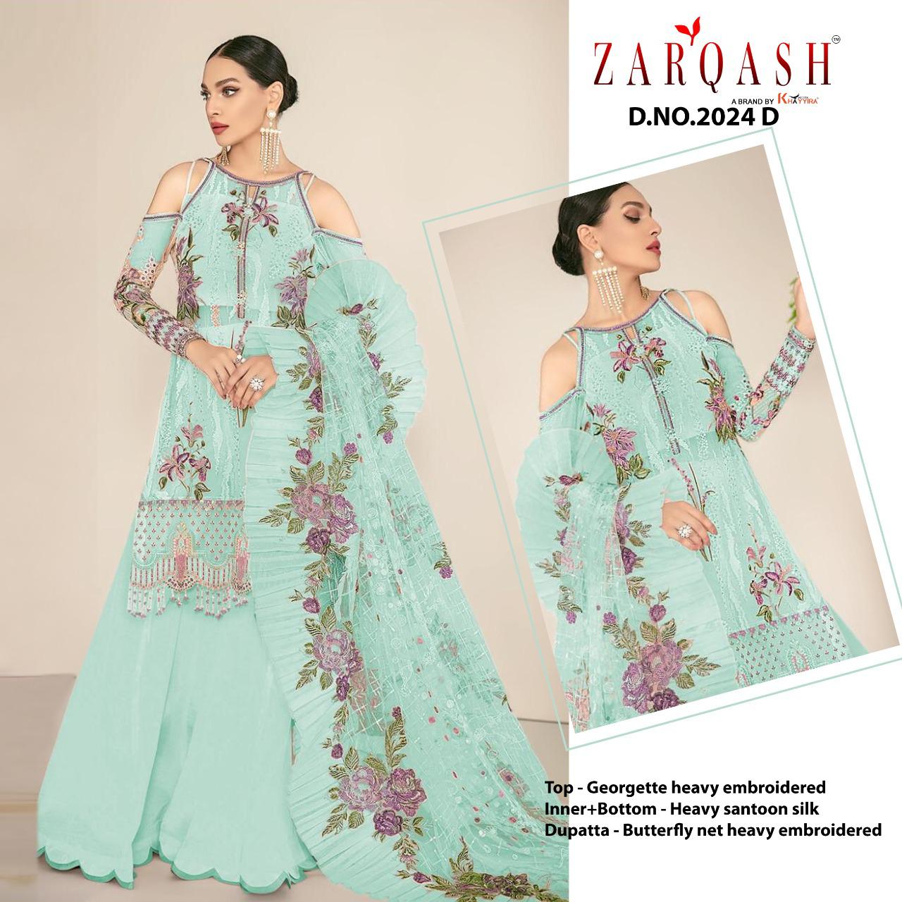 PAKISTANI SUITS D NO 2024D BY KHAYYIRA